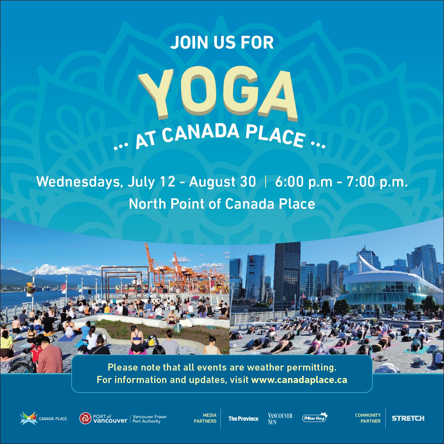 Waterfront Yoga at Canada Place